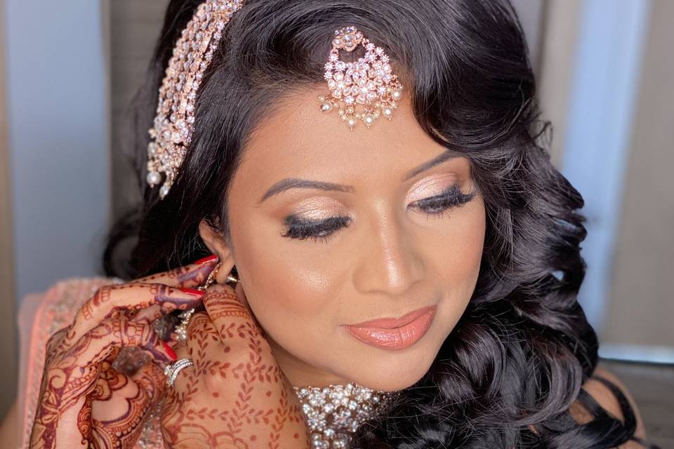 Asian Bridal hair and make up