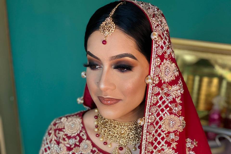 Asian Bridal hair and make up