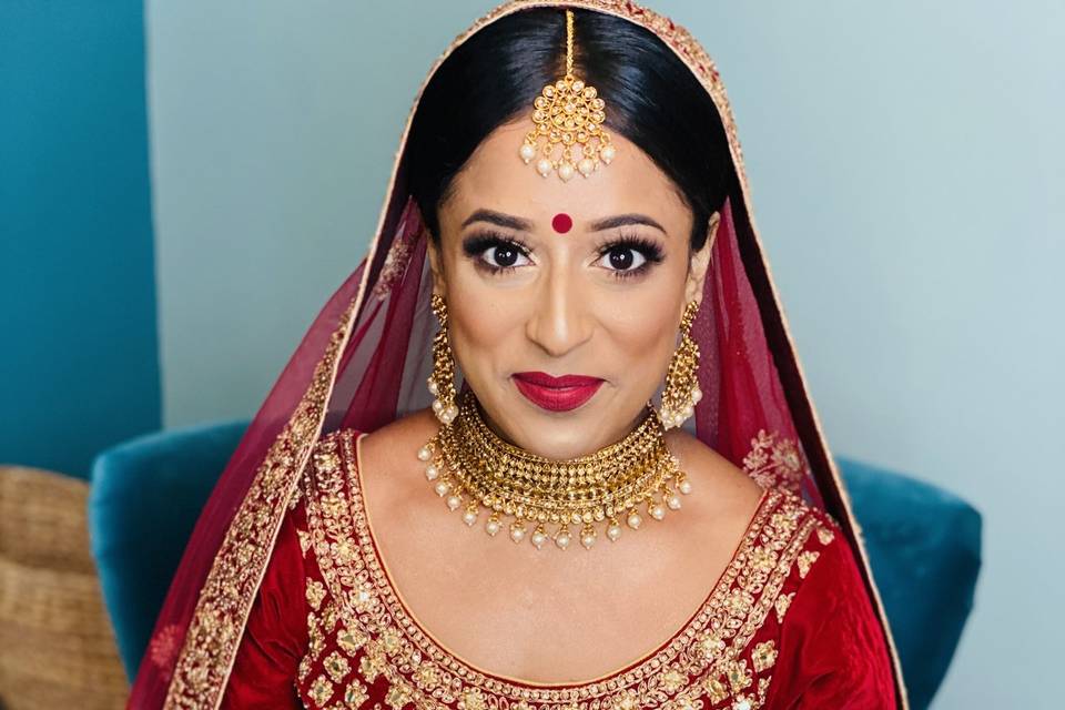 Asian Bridal hair and make up