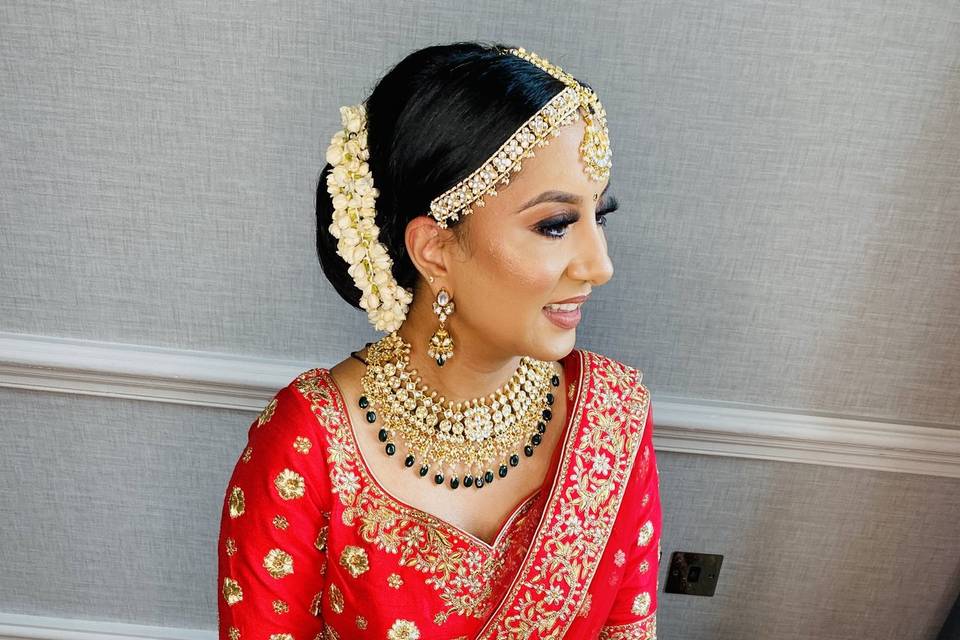 Asian Bridal hair and make up