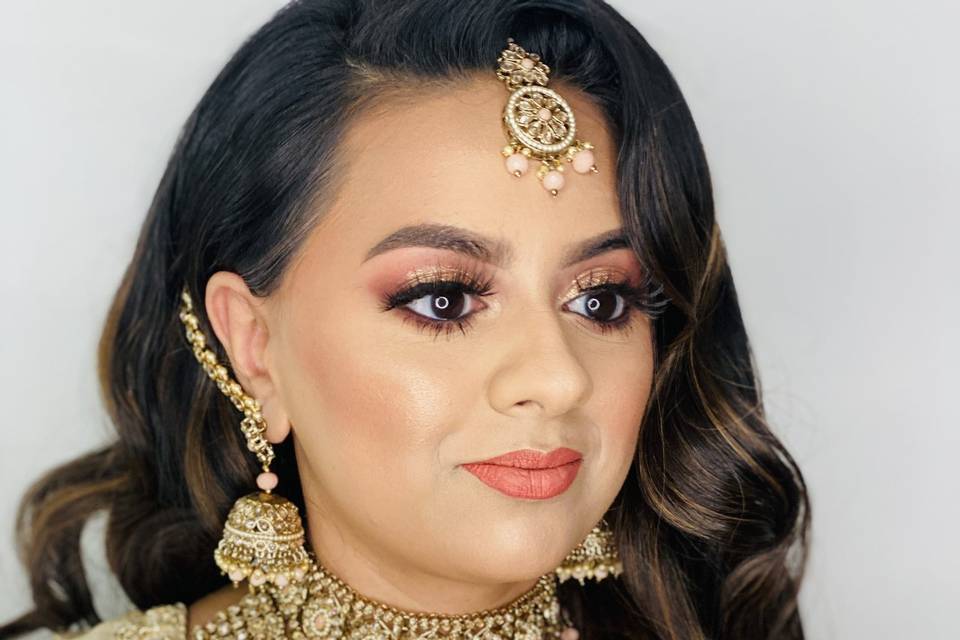 Asian Bridal hair and make up