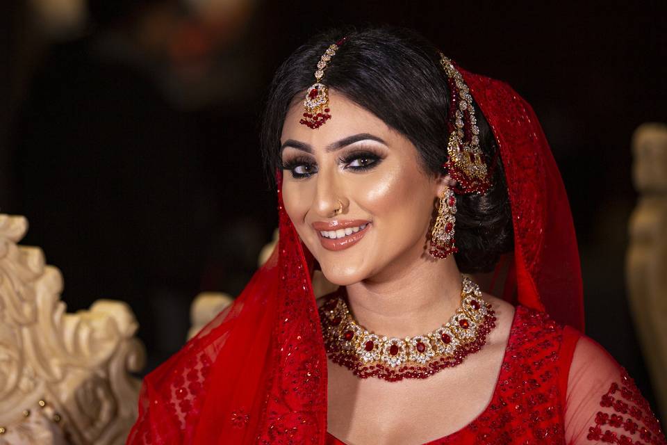 Asian Bridal hair and make up