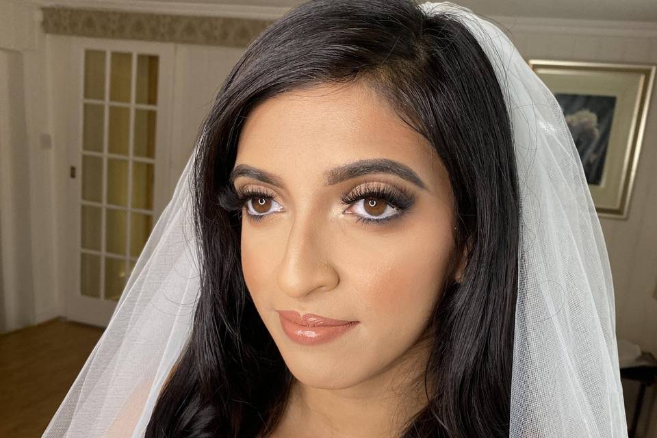 Asian Bridal hair and make up