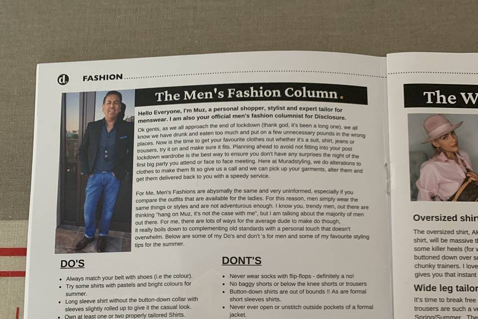 Men's fashion tips