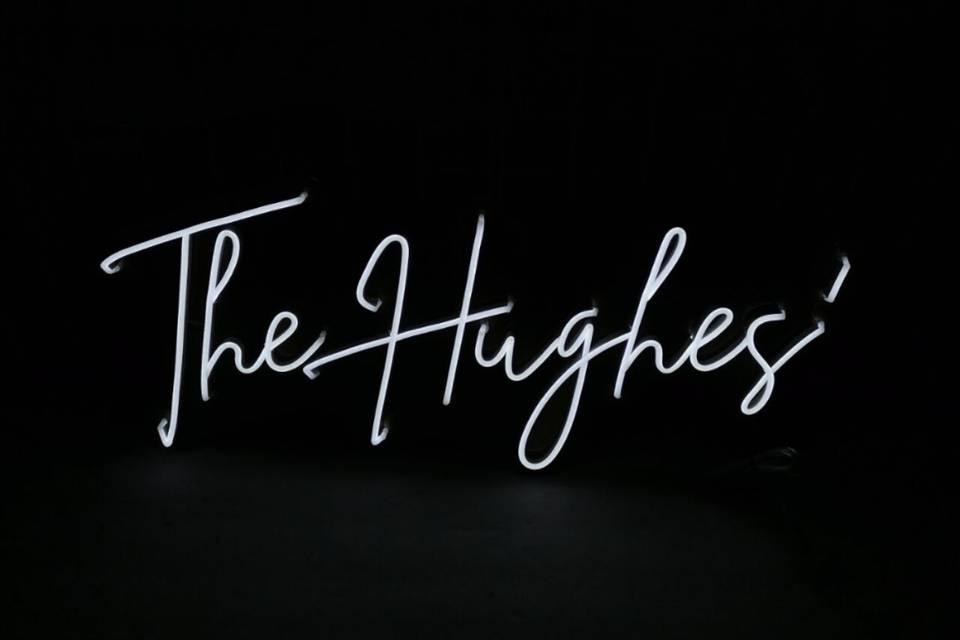 The Hughes' - custom sign