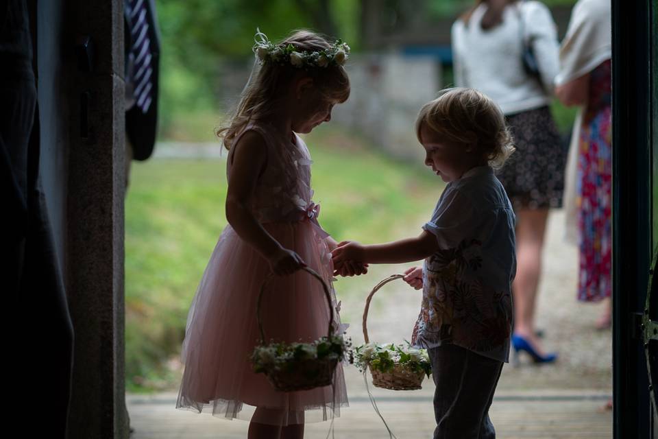 Page boy and flower girl