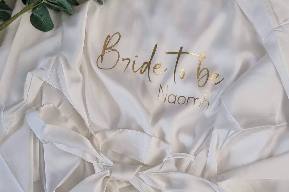 Bride robe