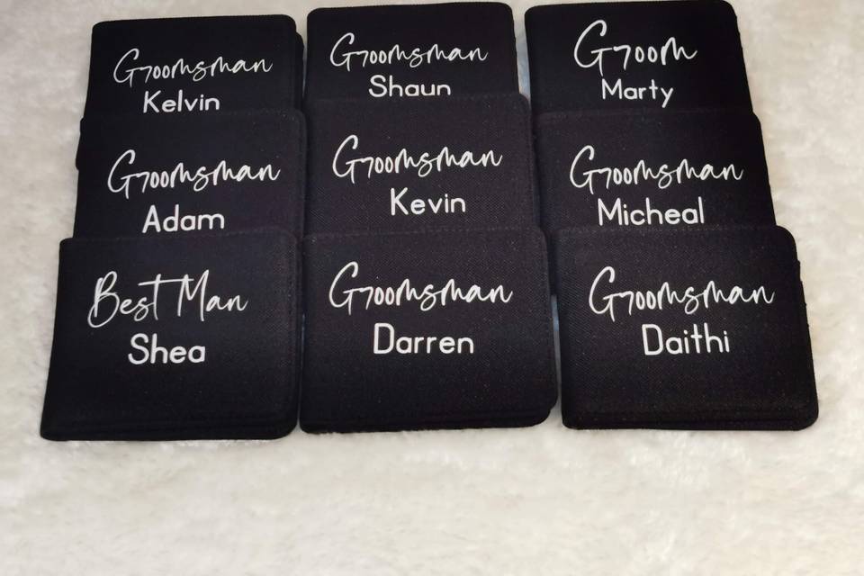 Grooms Party Wallets