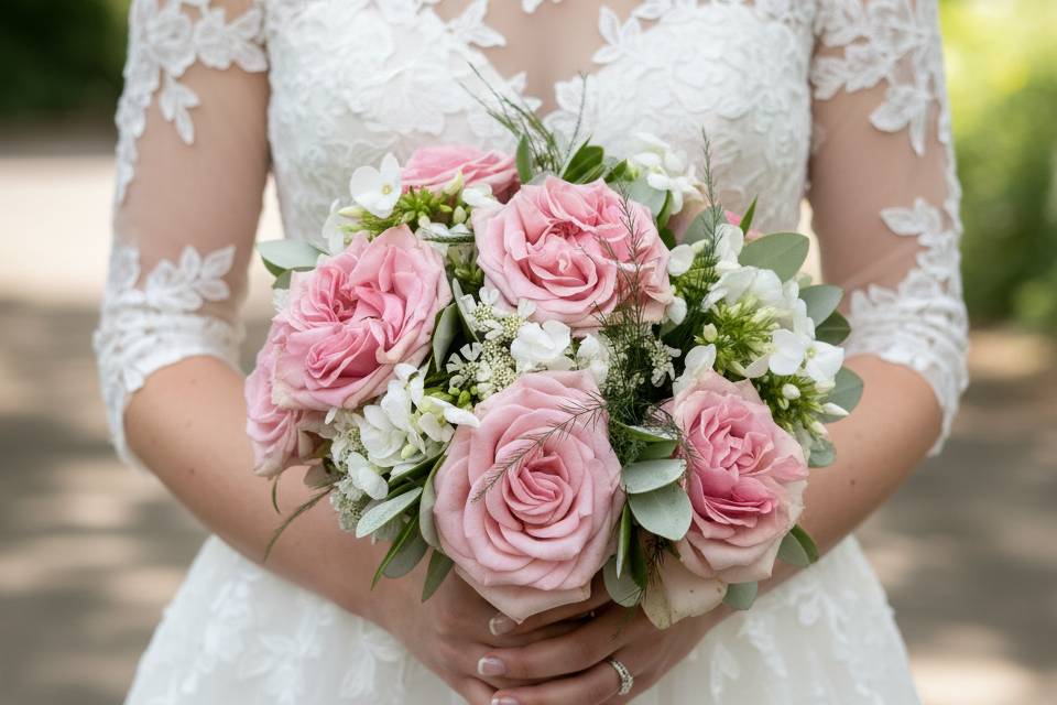 Retro love roses