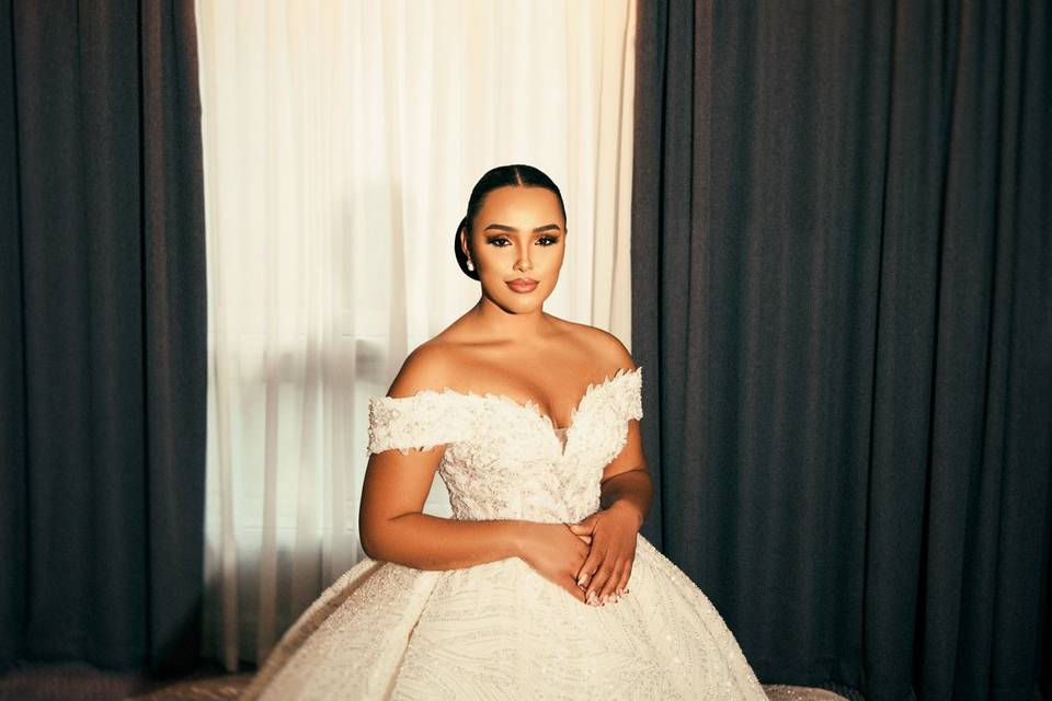 Bride moment