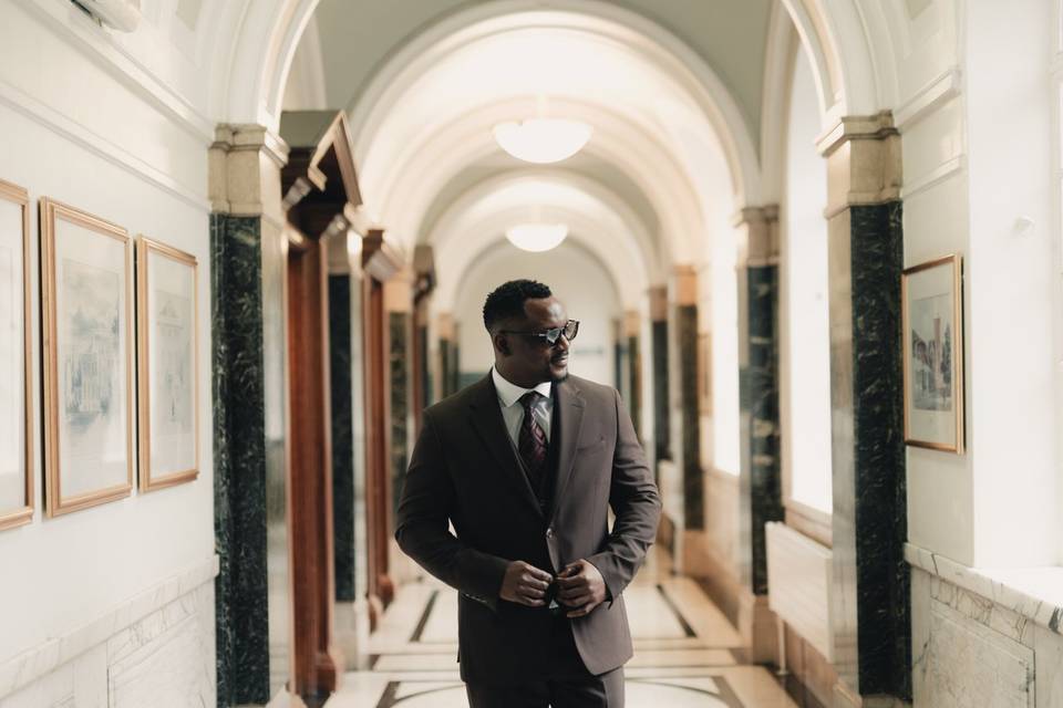 Groom portrait