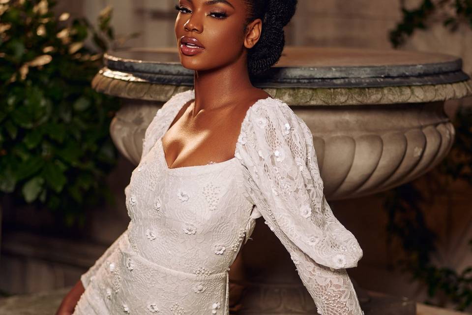 Bride moment