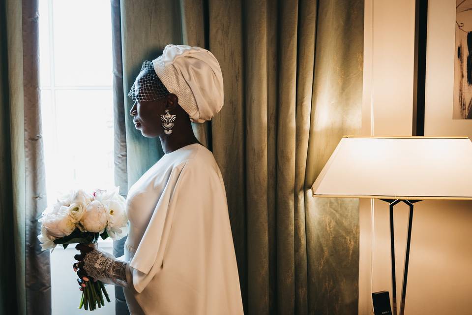 Bride moment
