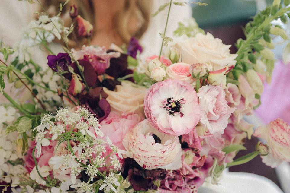 Seasonal bouquet close up