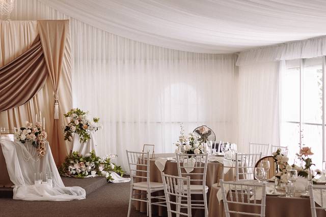 Creative drape backdrop