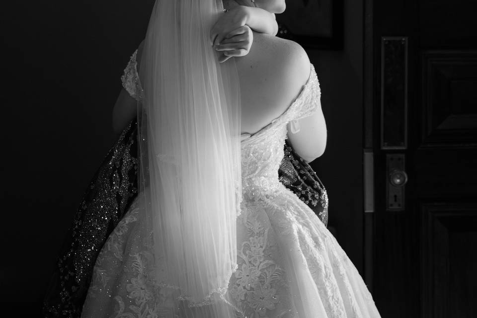 Bride and her niece