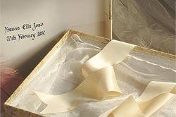 Sleek wedding dress box