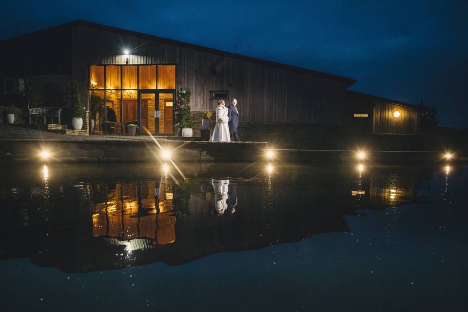 The Willow Pond at Night