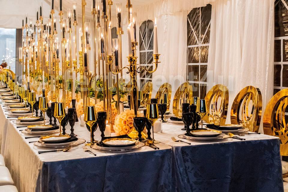 Elegant Gold Candelabras