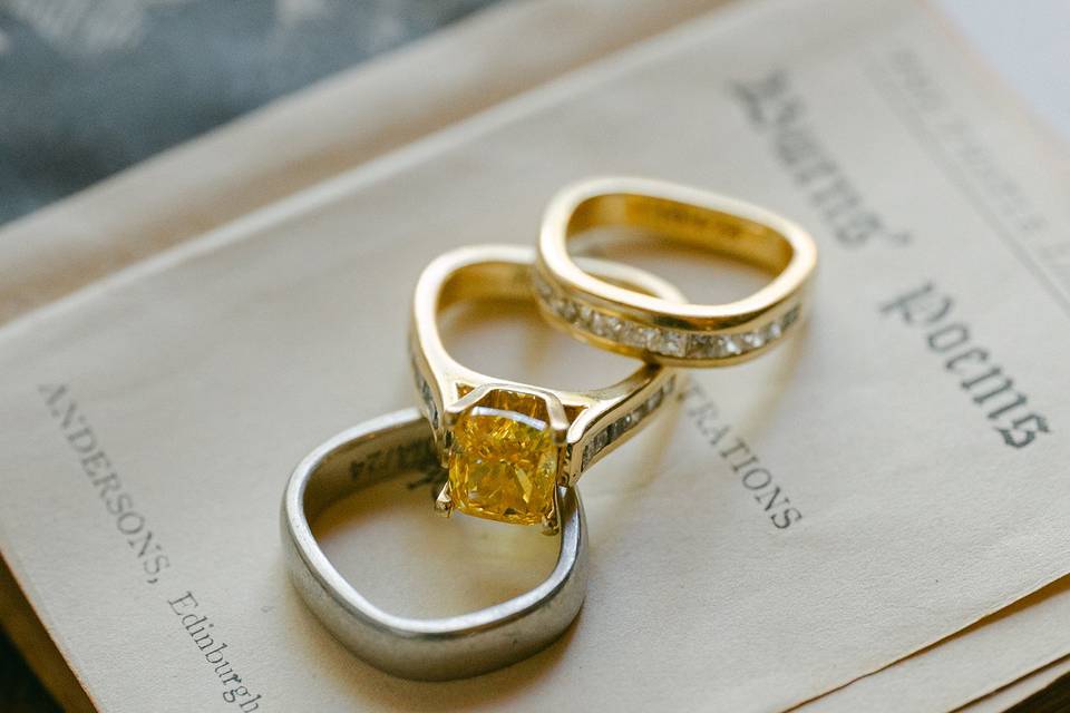 Wedding rings detail