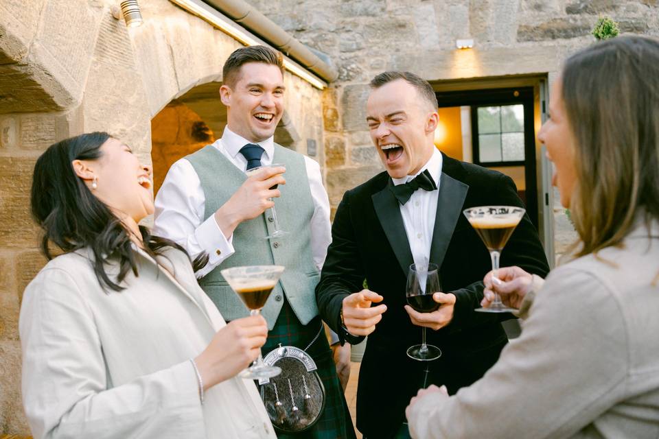 Guests and cocktails