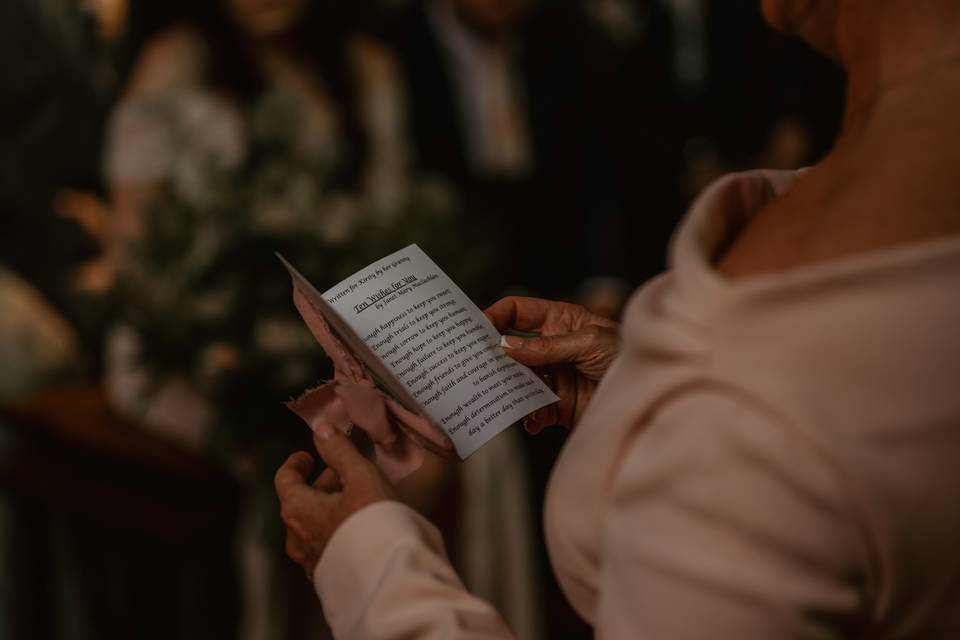 Wedding reading