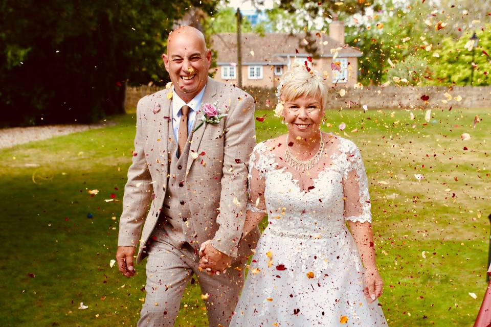 That confetti shot!