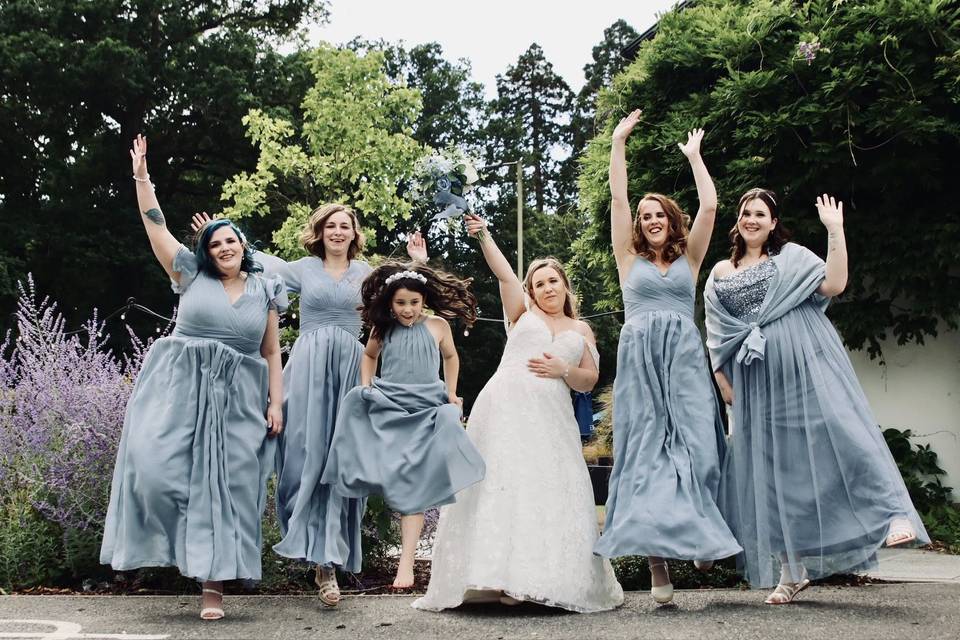 The Bride & her maids!