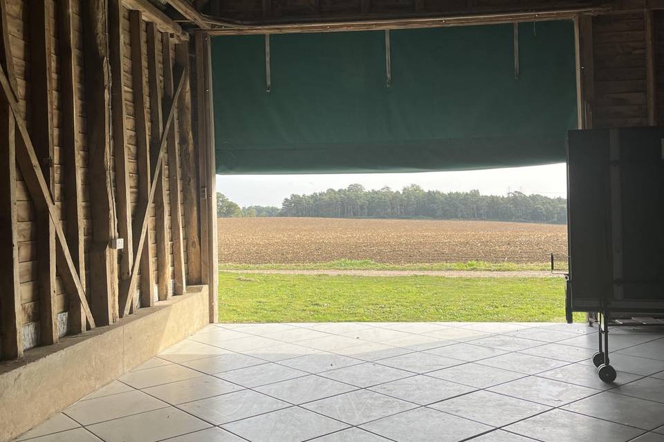 View from the barn