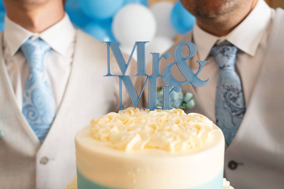 Mr & Mr Wedding Cake