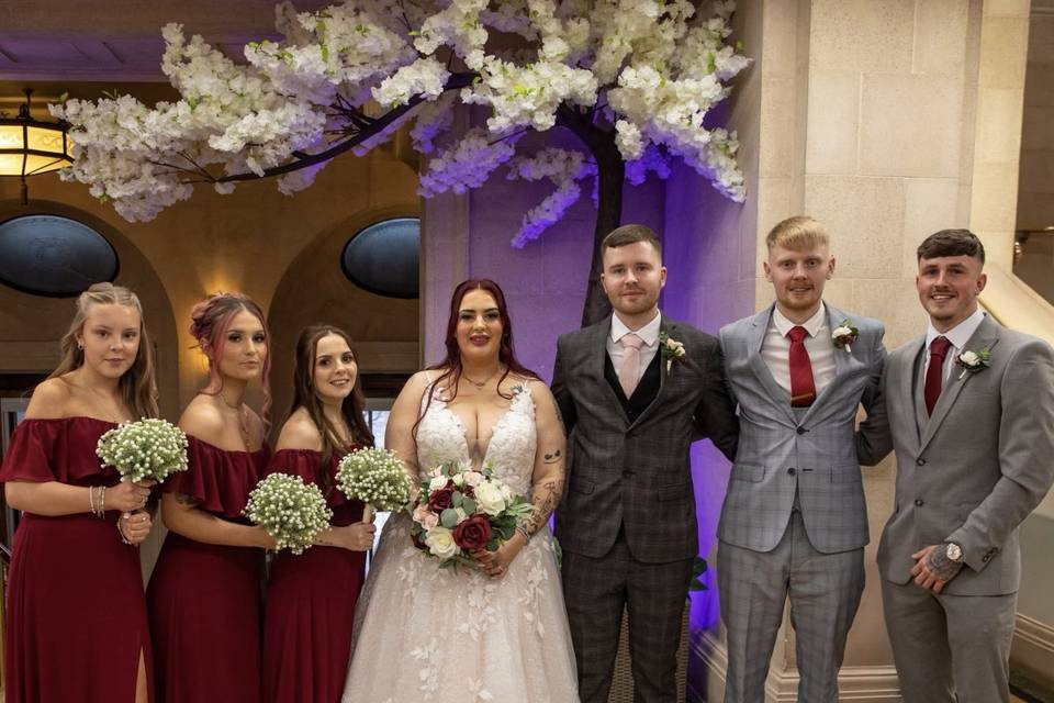 Bridesmaids & groomsmen