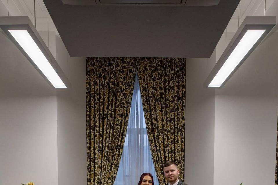 Wedding at Bolton town hall