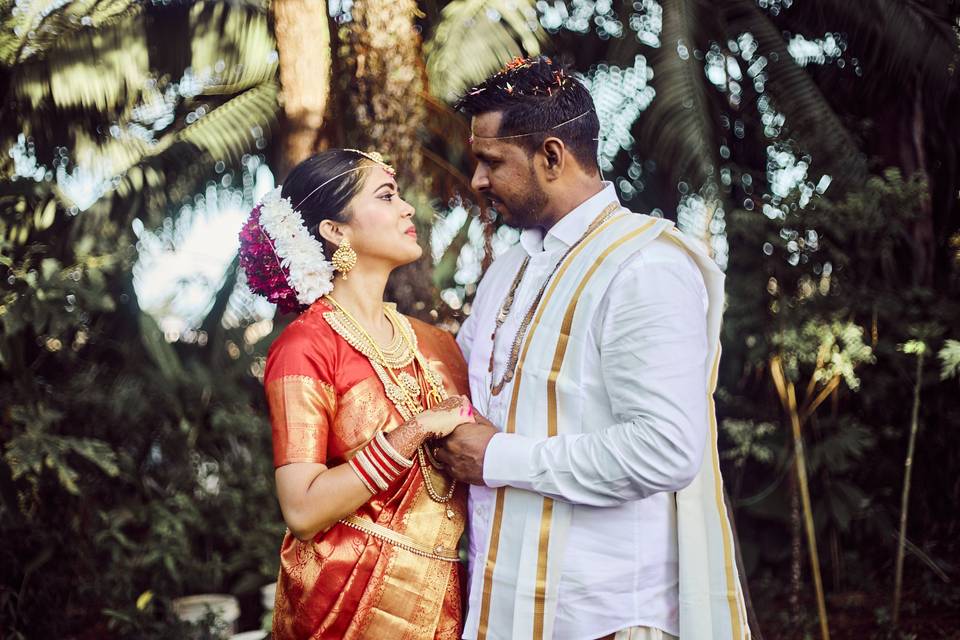 Indian bride & groom