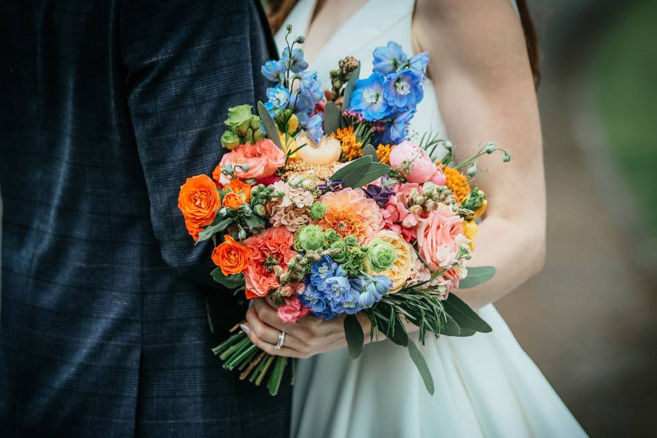 Bright Bridal Bouquet