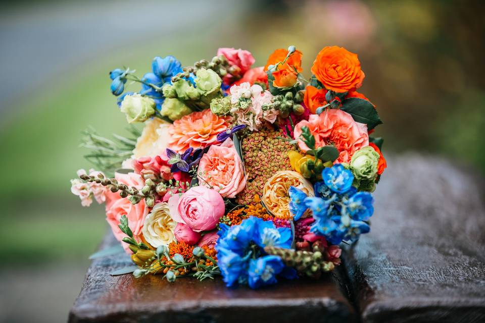 Bright Bridal Bouquet