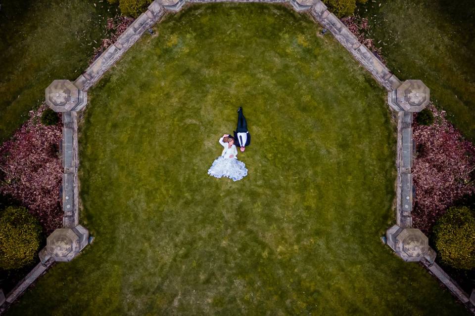 OVERHEAD DRONE SHOT