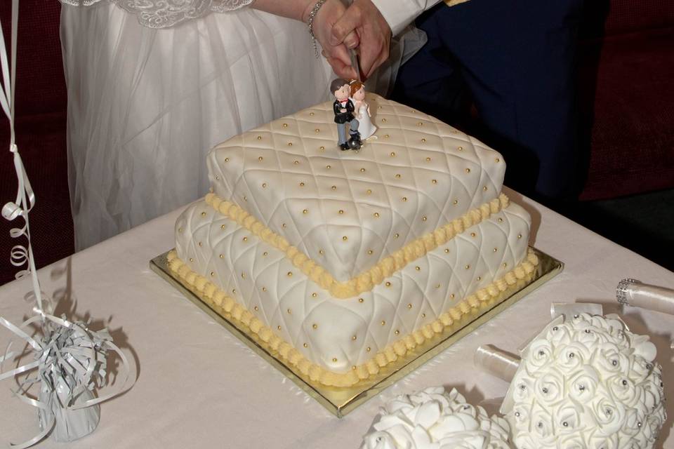 Cutting the cake