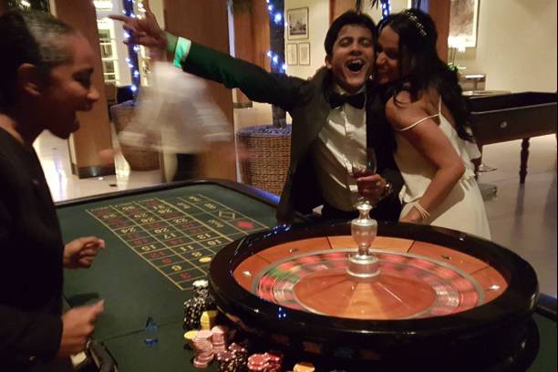 The joy of winning at roulette
