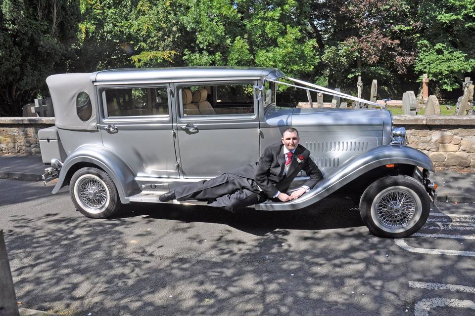 Groom on car