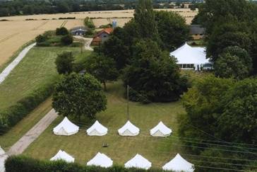 Marquee wedding and Bell tents