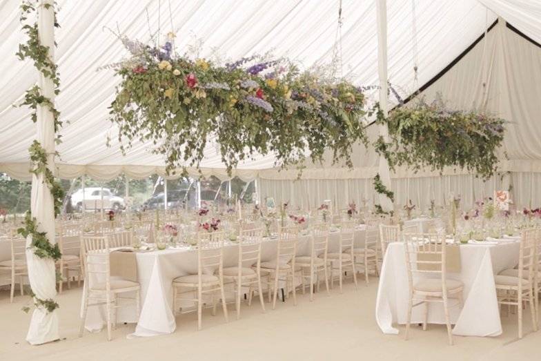 Paddock marquee interior