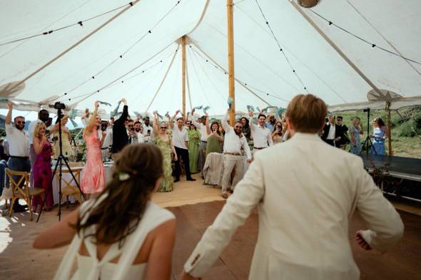 Inside the marquee