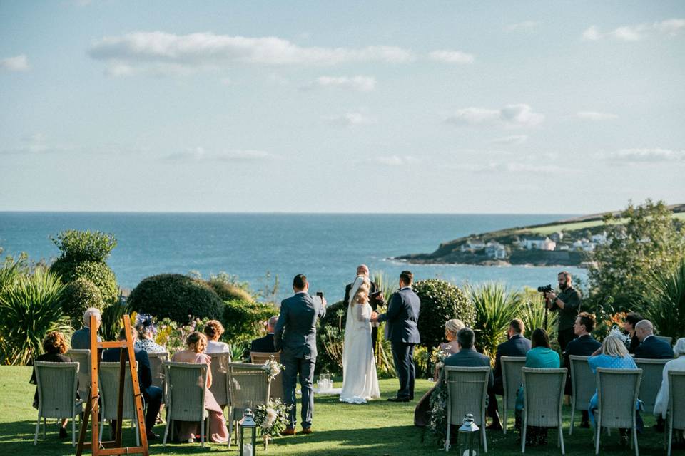 View from ceremony lawn