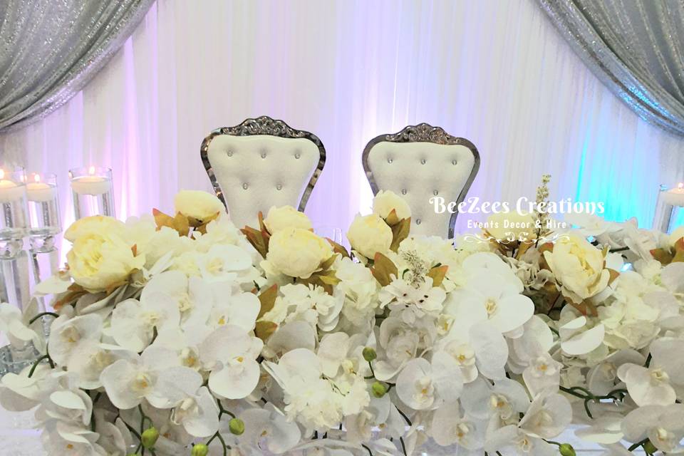 Sweetheart Table Decor