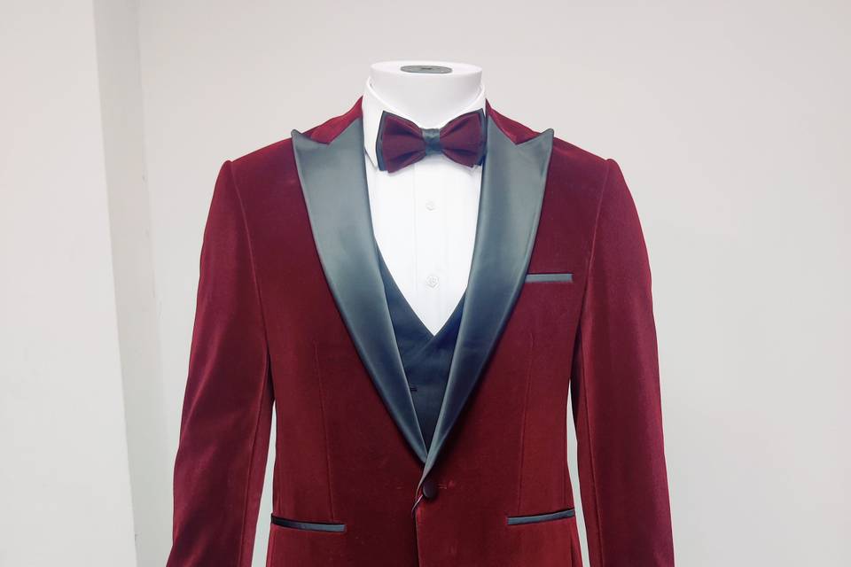 Tuxedo velvet 3 piece suit