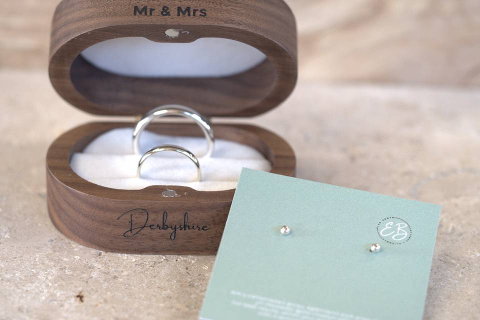 Earrings from left over gold