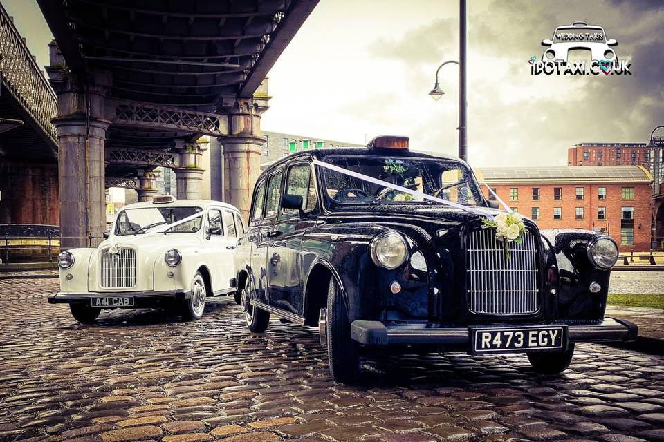 Classic wedding taxis