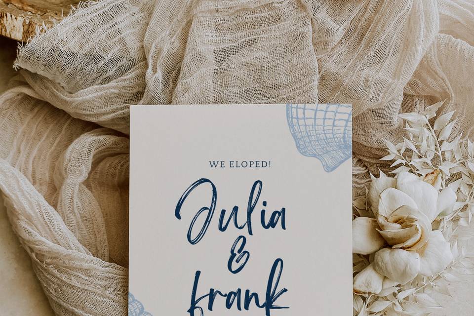 Julia and Frank's elopement