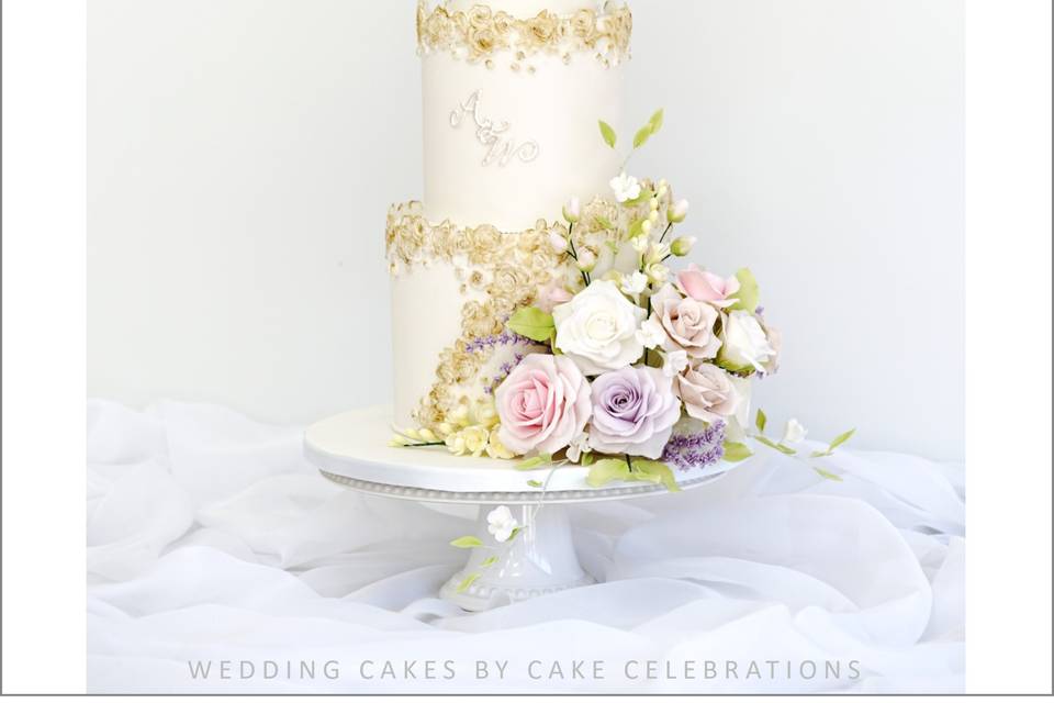 Ganache wedding cake