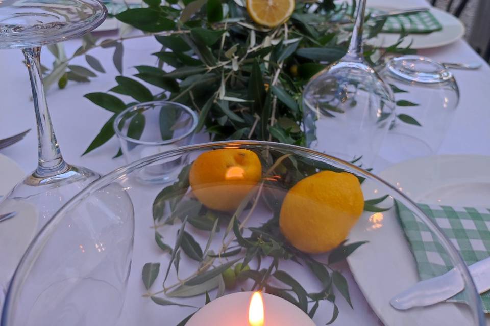 olive tree and lemons